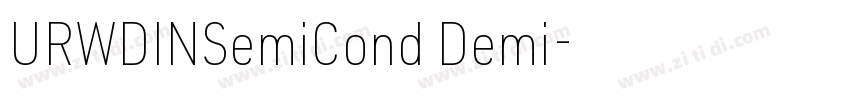 URWDINSemiCond Demi字体转换